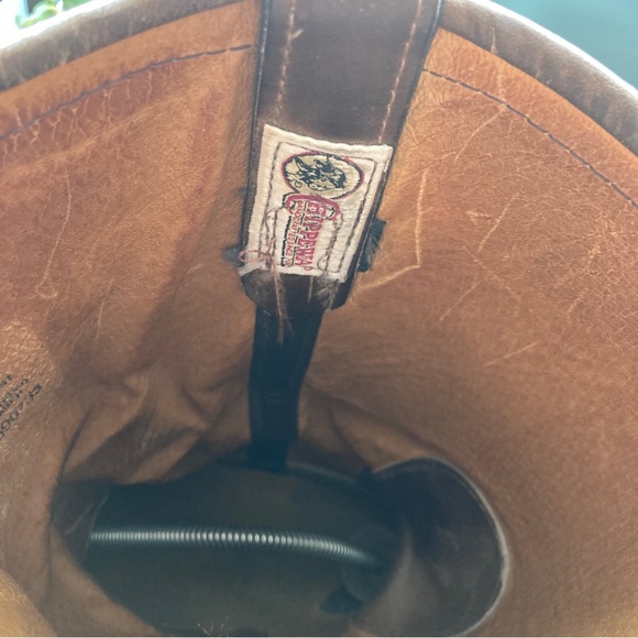 Chippewa Pull On Brown Leather Boots Size 8EE Men Cowboy Work - Picture 8 of 9